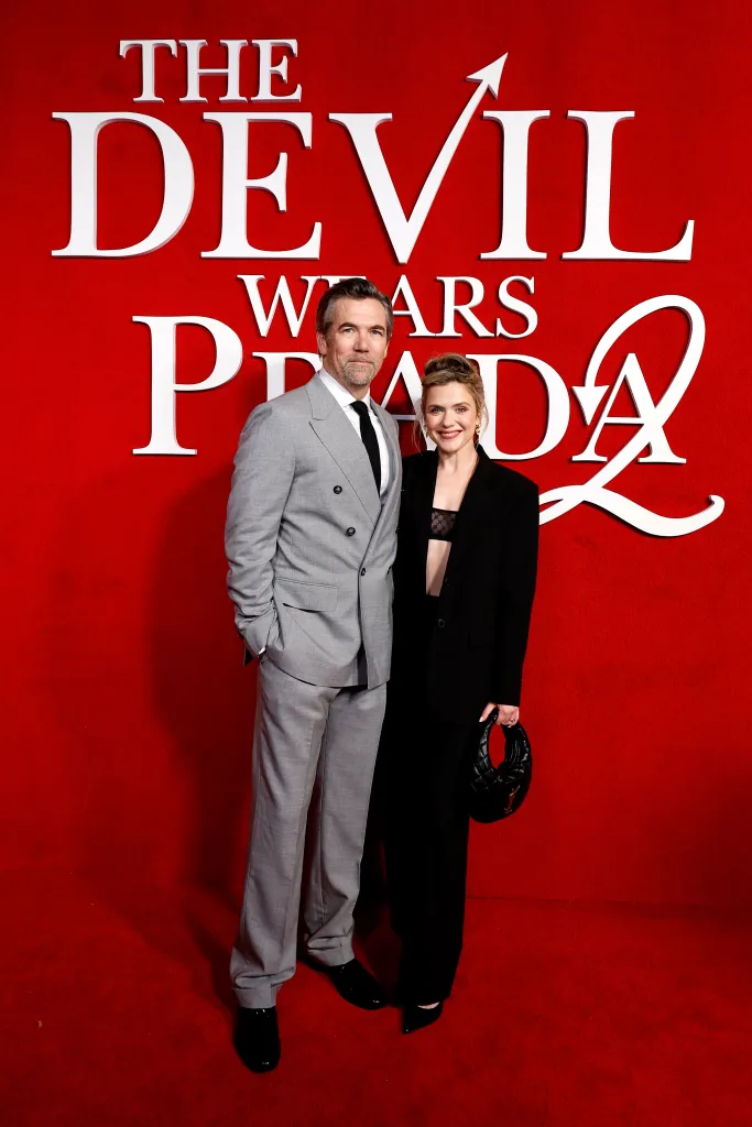 Patrick Brammall and Harriet Dyer pose at 