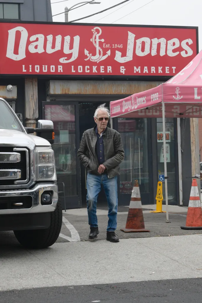 Paul Hogan seen near his home in Venice, CA, in front of 
