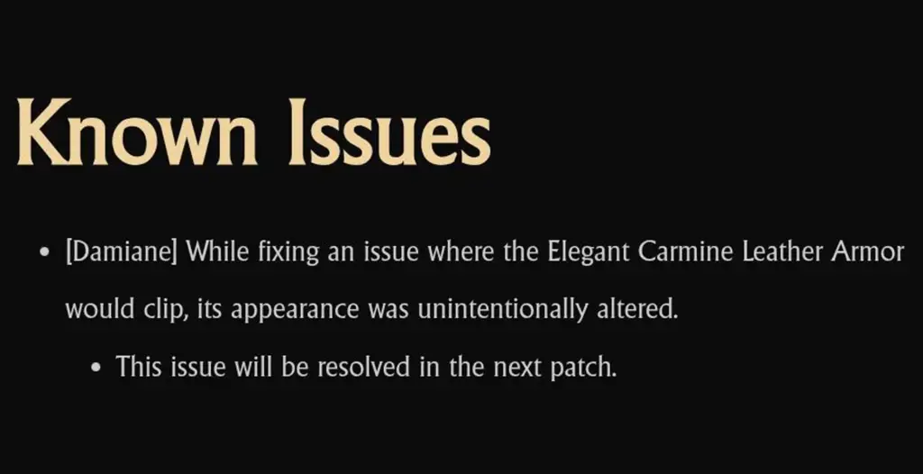 Pearl Abyss Crimson Desert Damiane Outfit Bug