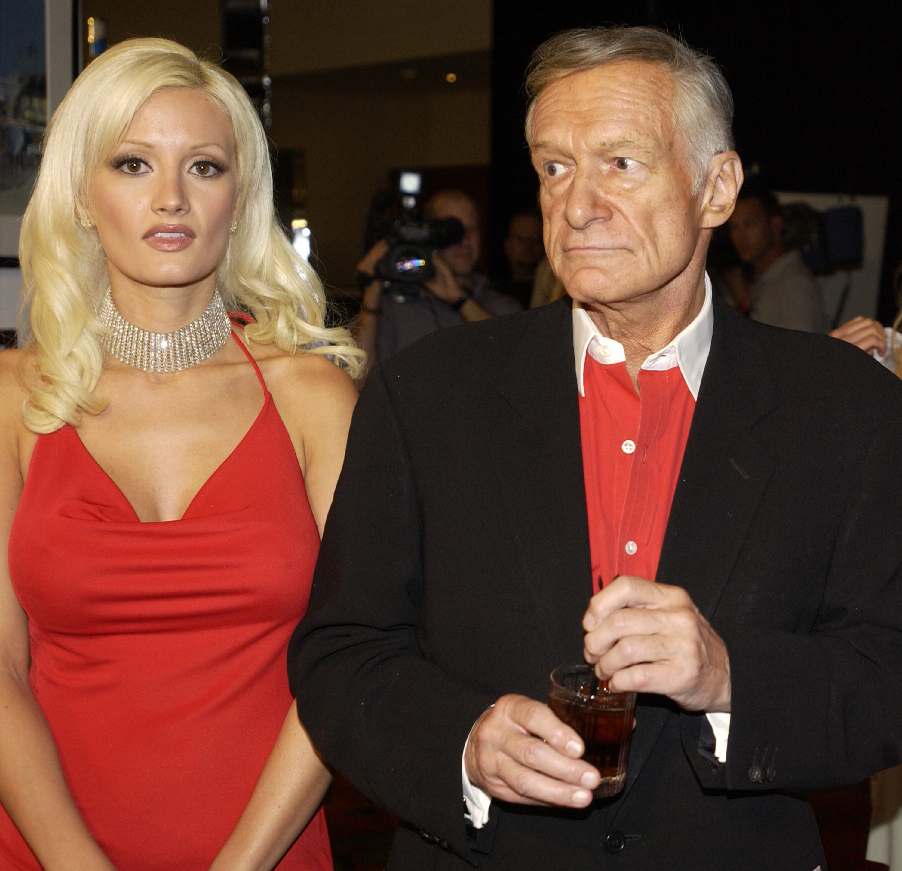 Holly Madison and Hugh Hefner.