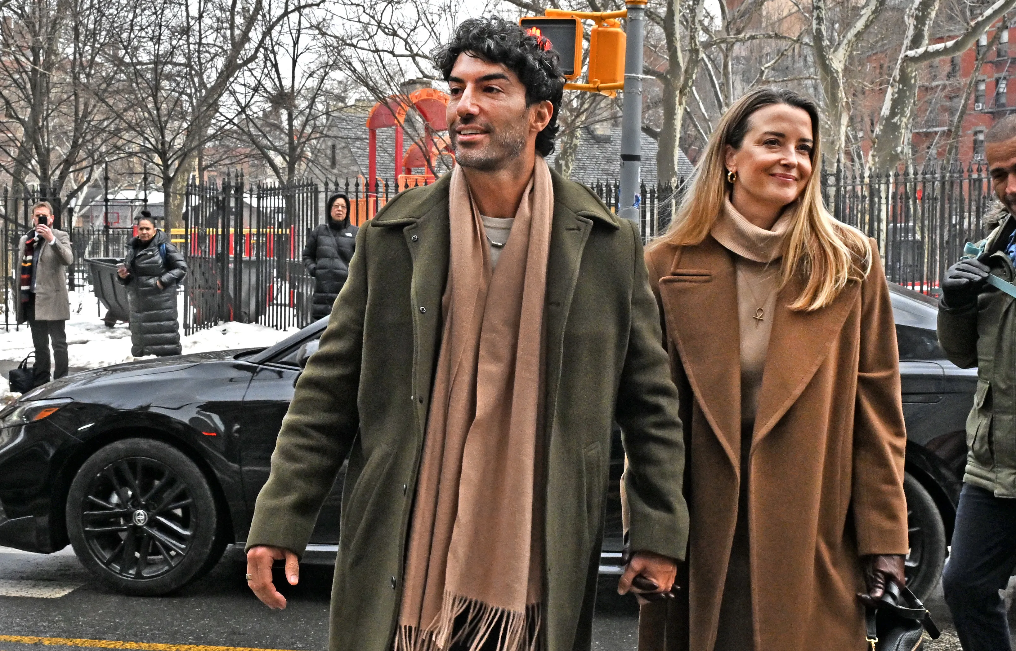Justin Baldoni arriving at court in New York City