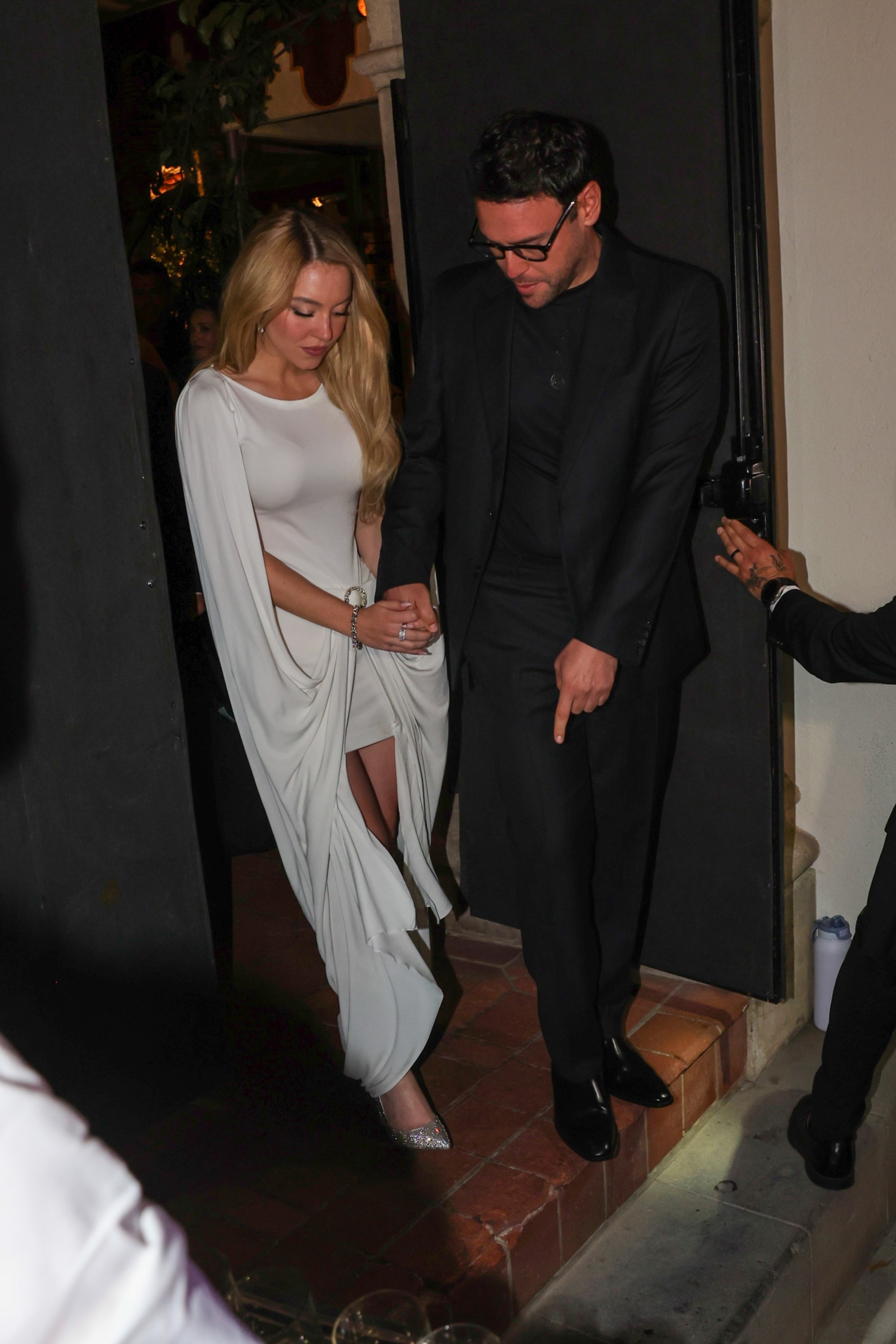 Sydney Sweeney and Scooter Braun leave the 