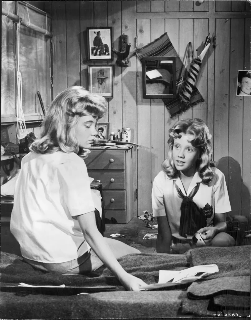 Hayley Mills as twins in 
