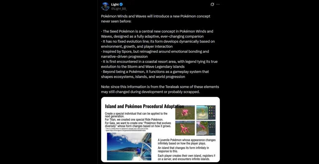 Pokémon Winds and Waves Evolution Leak