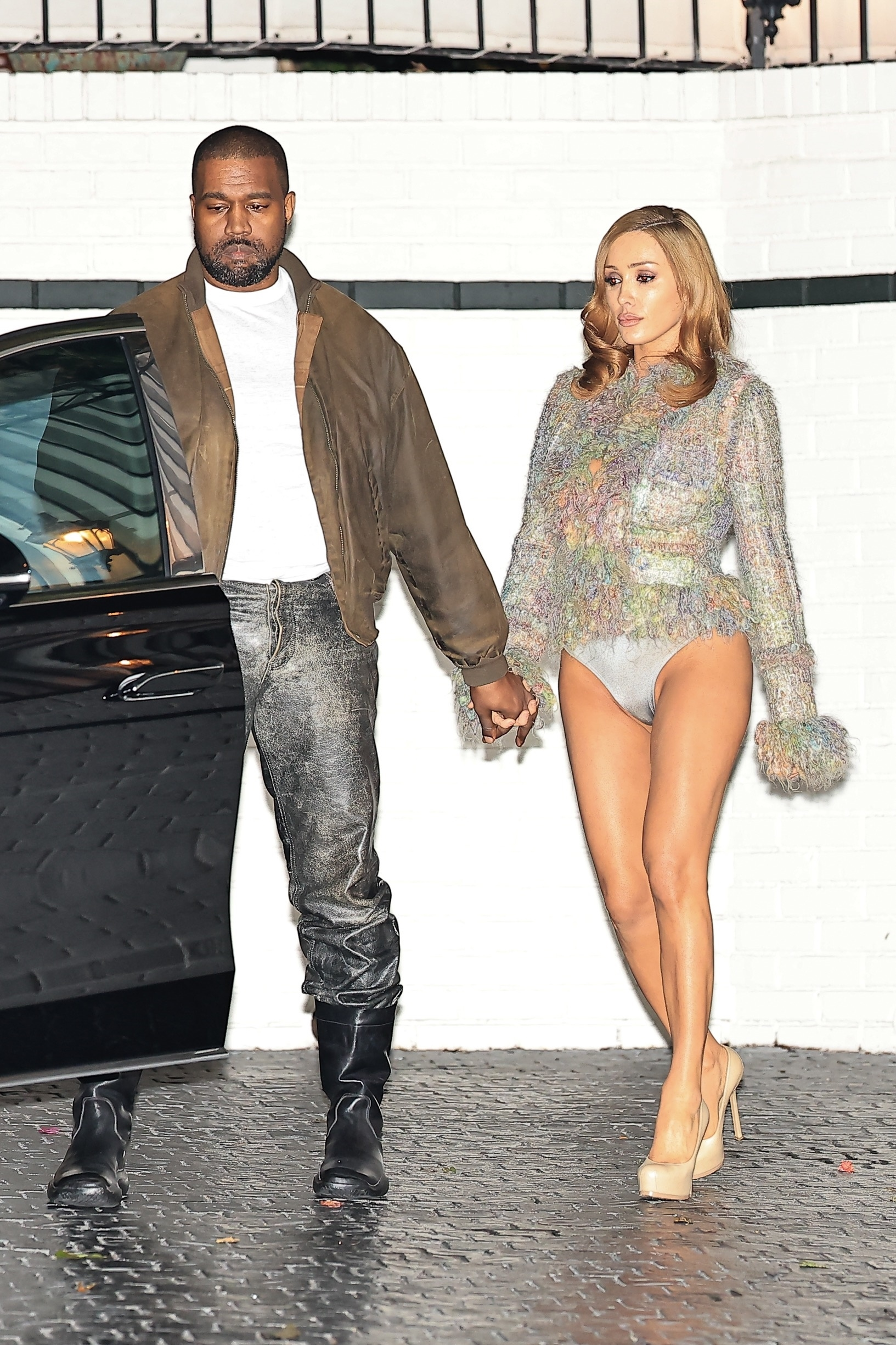 Kanye West and Bianca Censori leaving Chateau Marmont.