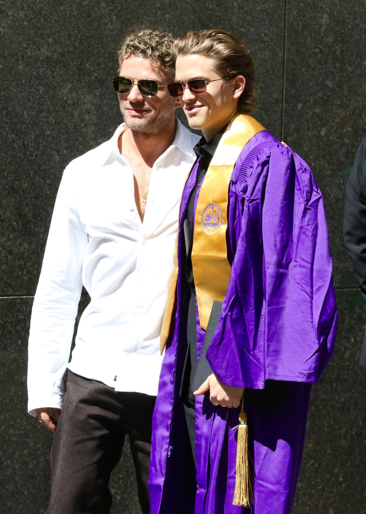 Reese Witherspoon, Ryan Phillippe, Kate Hudson, Danny Fujikawa, Kurt Russell and Goldie Hawn all gather together for Deacon and Ryders NYU Graduation Ceremony at Radio City Music Hall.