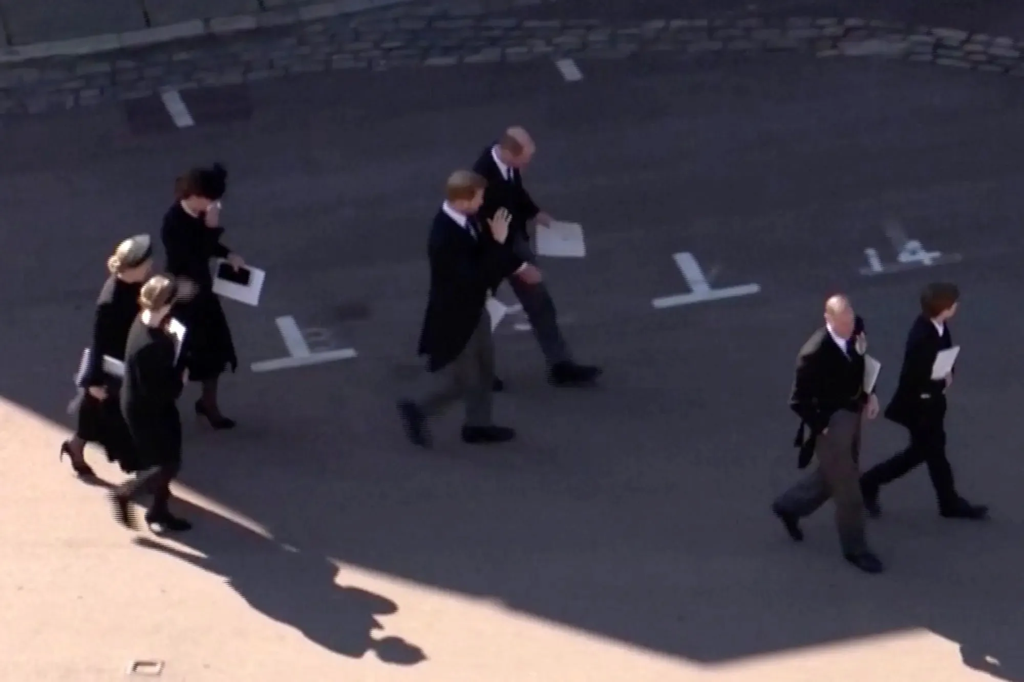 Princes William, Harry seen talking amiably after Prince Philip's birthday.