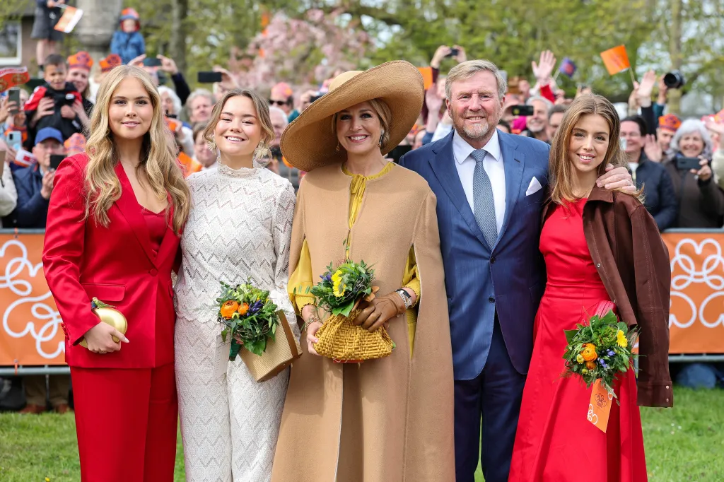 The Dutch Royal Family pose for a photo in Dokkum, Netherlands, on April 27, 2026.