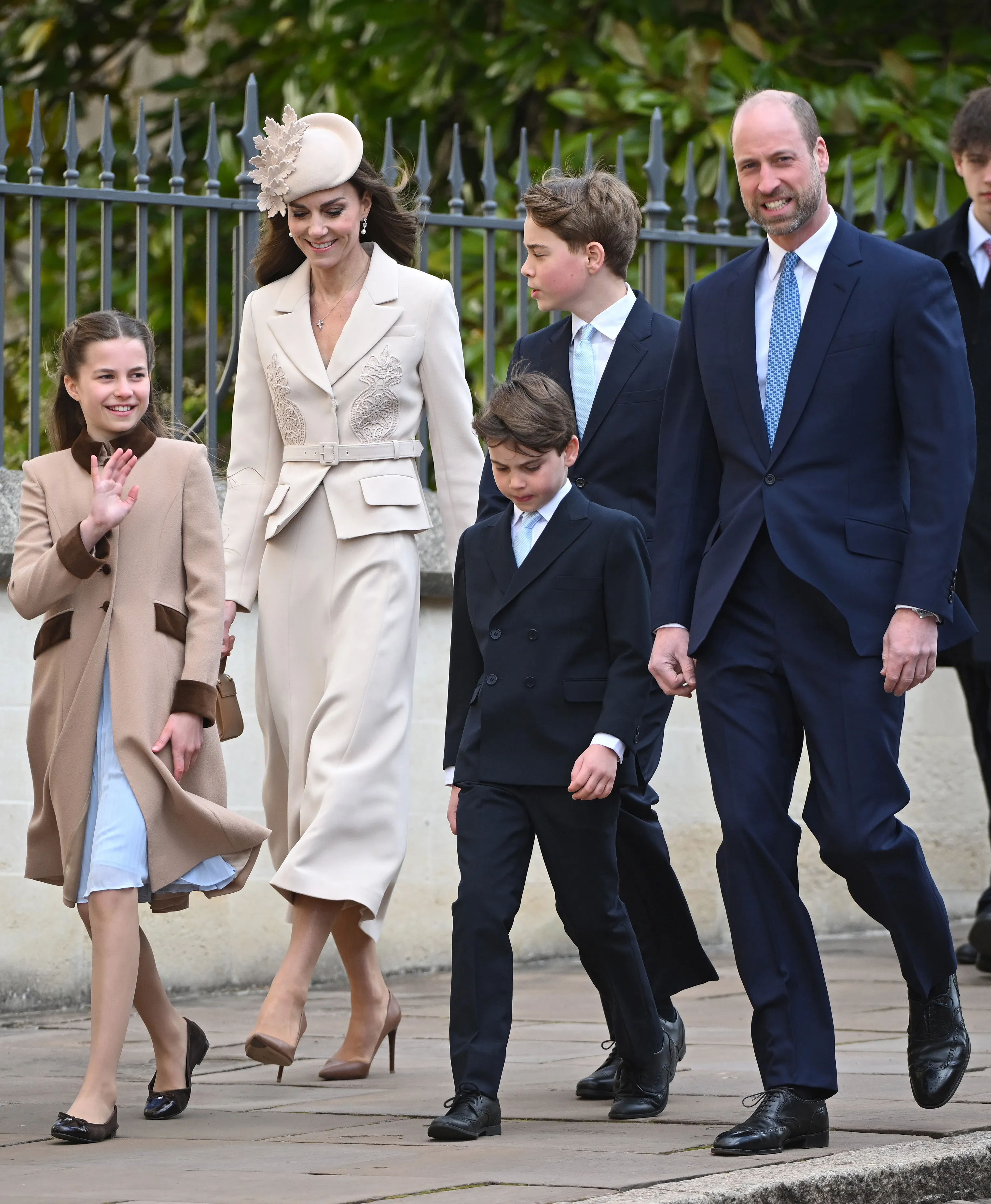 Kate Middleton and Prince William and their three children