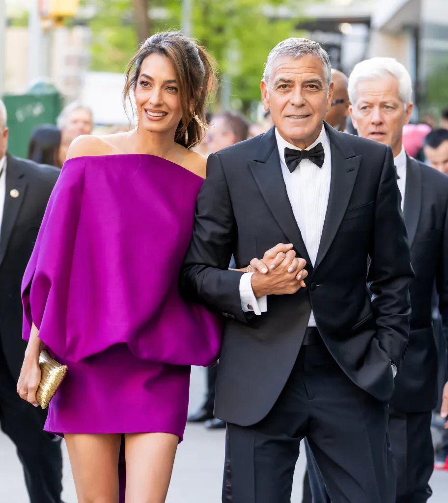 George Clooney and Amal Clooney attend the 51st Chaplin Award Gala.