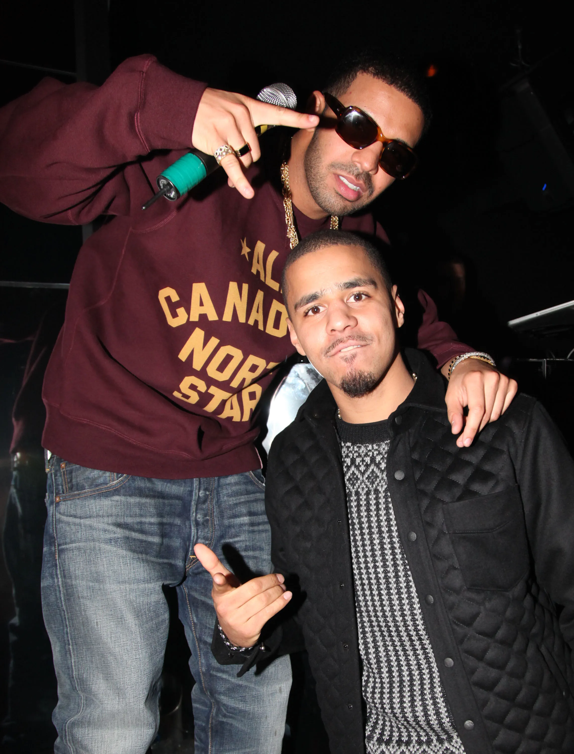 Drake and J. Cole in 2012
