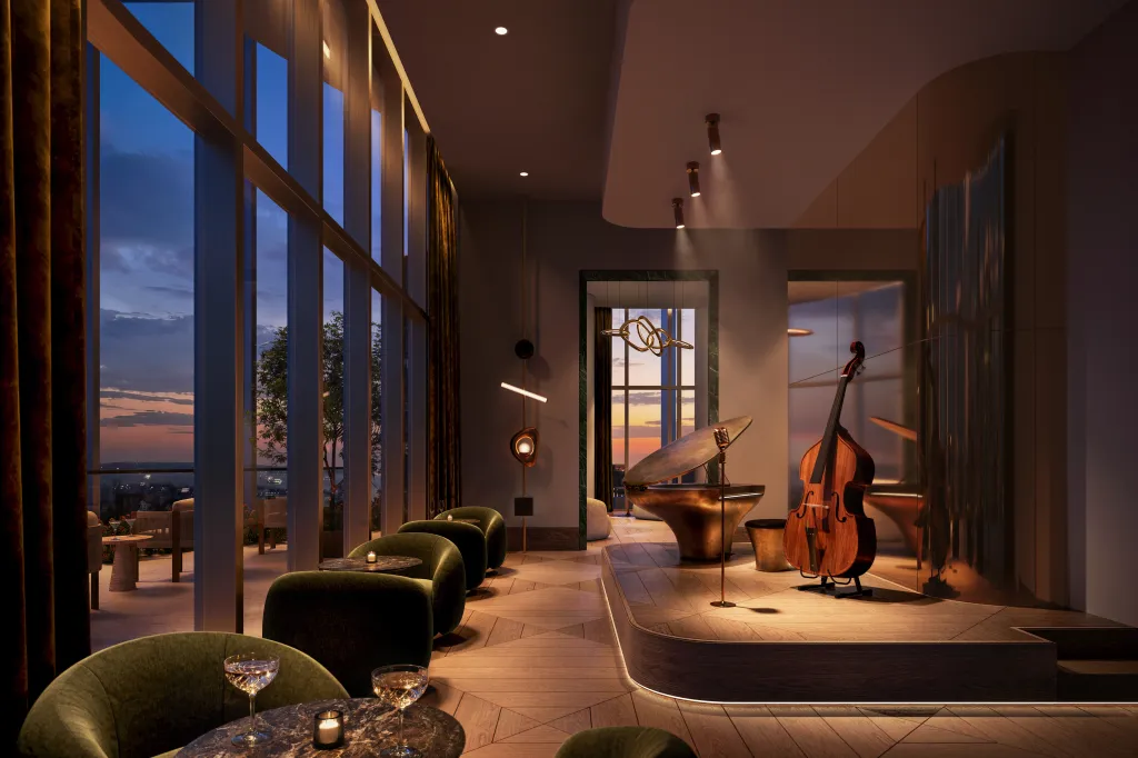 The condo will feature a jazz club when it's completed in 2029.