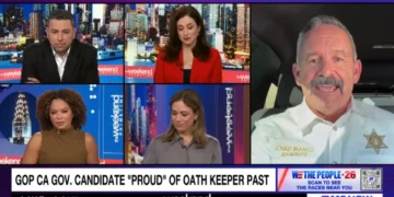 ‘Asked you a very clear question!’ Clash erupts with MAGA candidate over oath keepers past