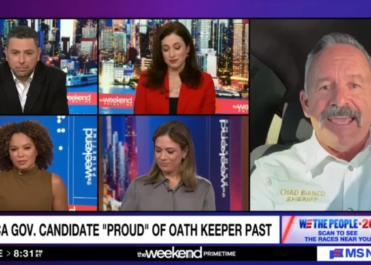 ‘Asked you a very clear question!’ Clash erupts with MAGA candidate over oath keepers past