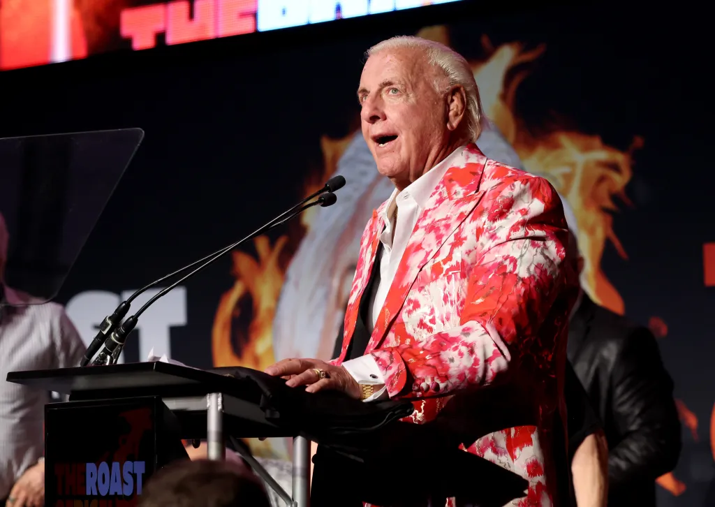 Ric Flair speaking at the Roast of Ric Flair.