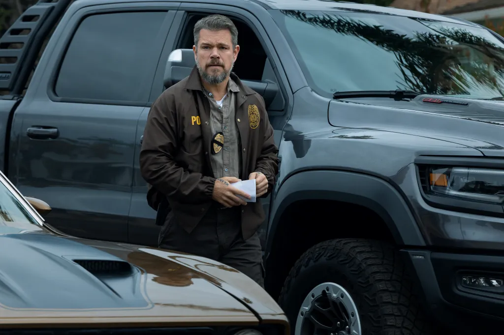 Matt Damon as Lieutenant Dane Dumars in The Rip.
