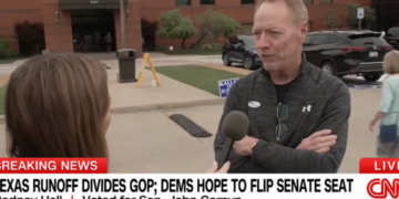 Republican voter claims he switched sides in Texas primary after Trump endorsement