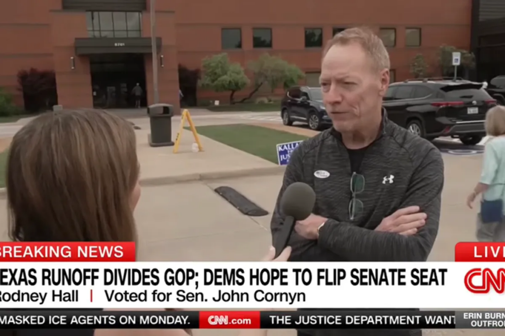 Republican voter claims he switched sides in Texas primary after Trump endorsement