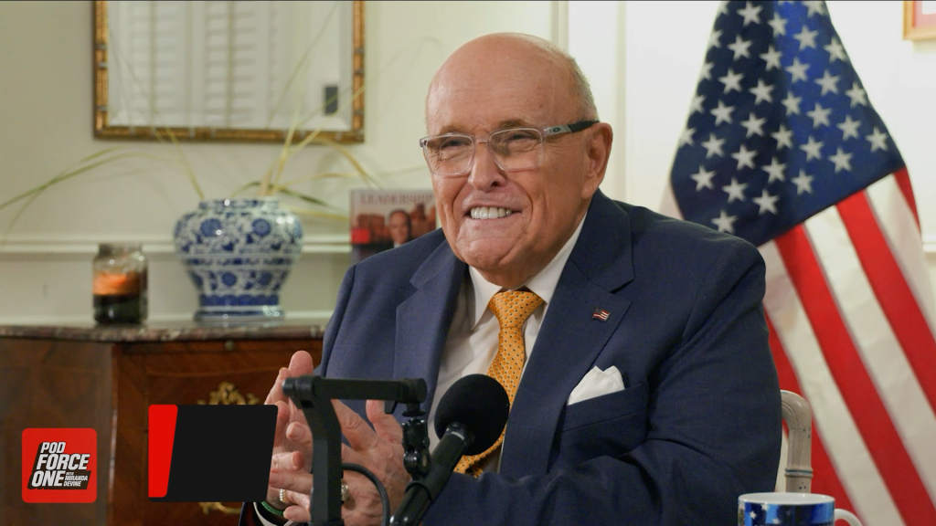 Rudy Giuliani speaking on 