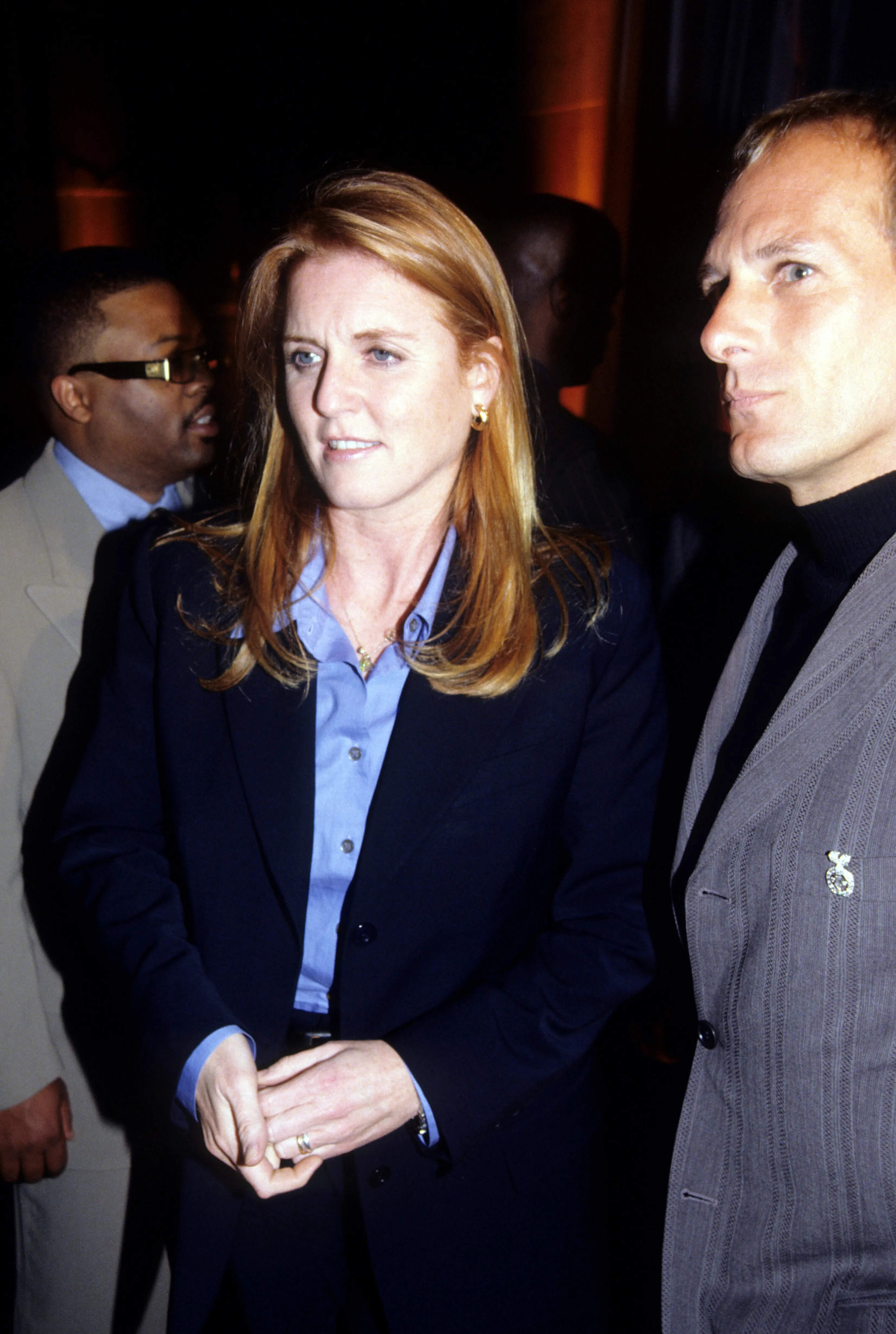 Sarah, Duchess of York, and Michael Bolton at Sean Puffy Combs' birthday party.