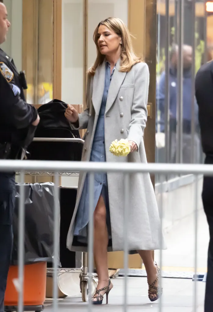 Savannah Guthrie outside the Today Show studio.
