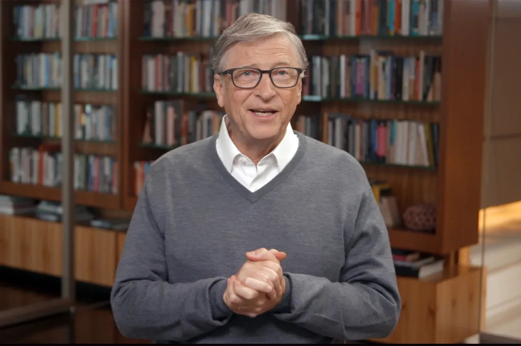 Bill Gates speaks during All In WA: A Concert For COVID-19 Relief.