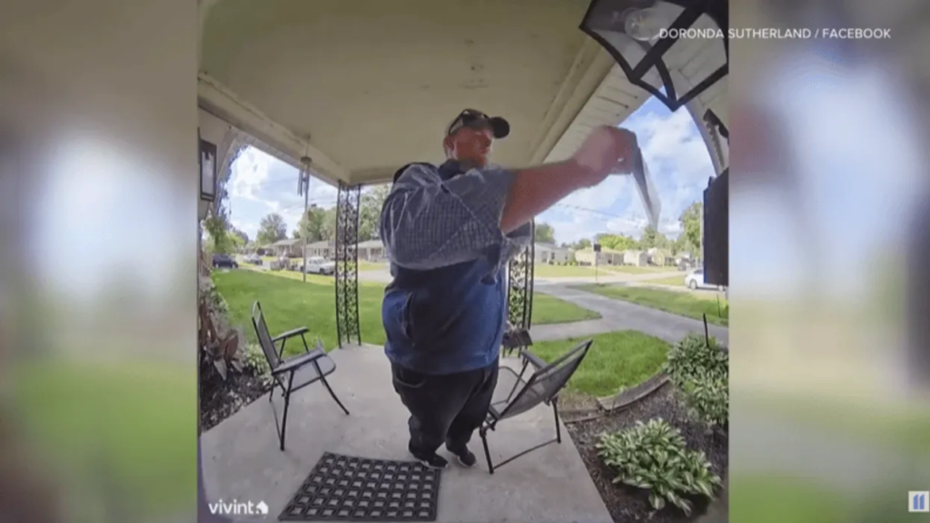 Red state candidate drops out after doorbell camera catches him stealing rival’s flyer