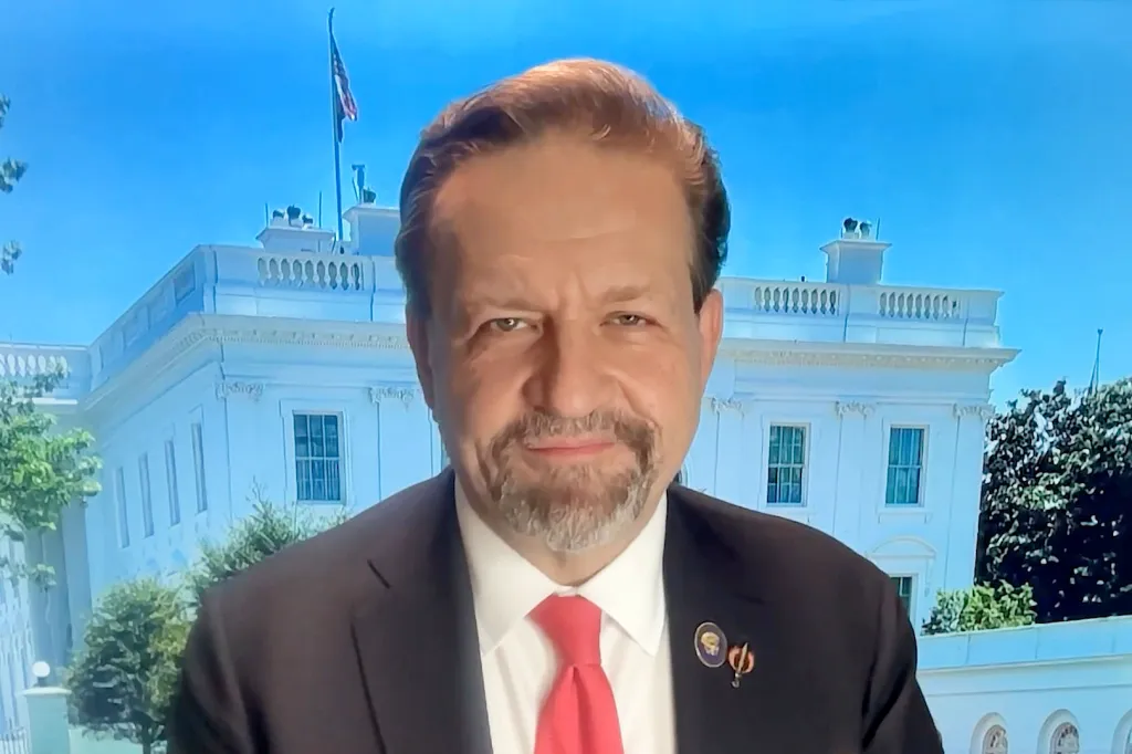 Sebastian Gorka during an interview with Miranda Devine for Pod Force One podcast.