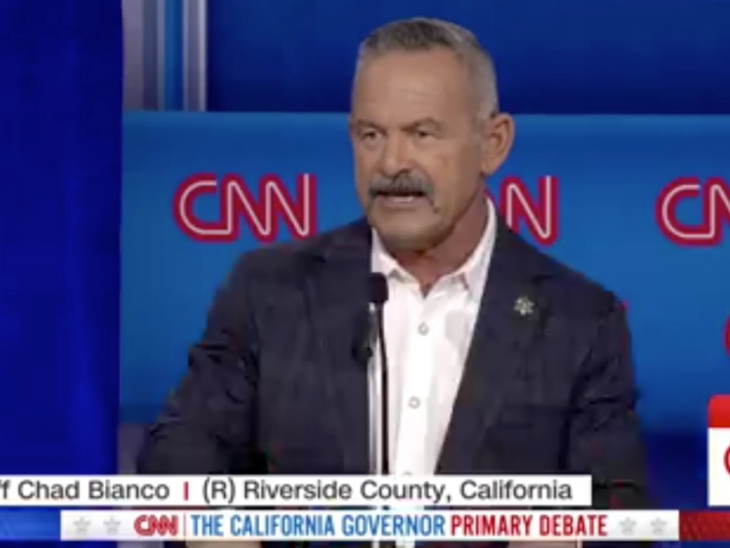 ‘I’m proud of it’: CA gov candidate touts ties to far-right Oath Keepers on debate stage
