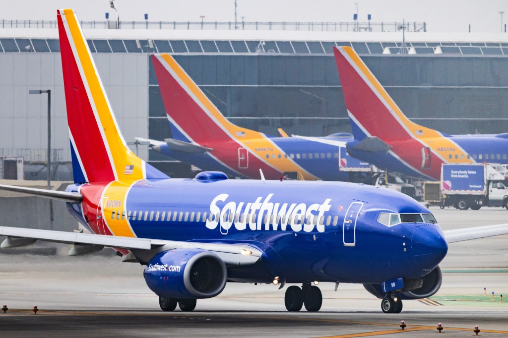 A Southwest Airlines airplane