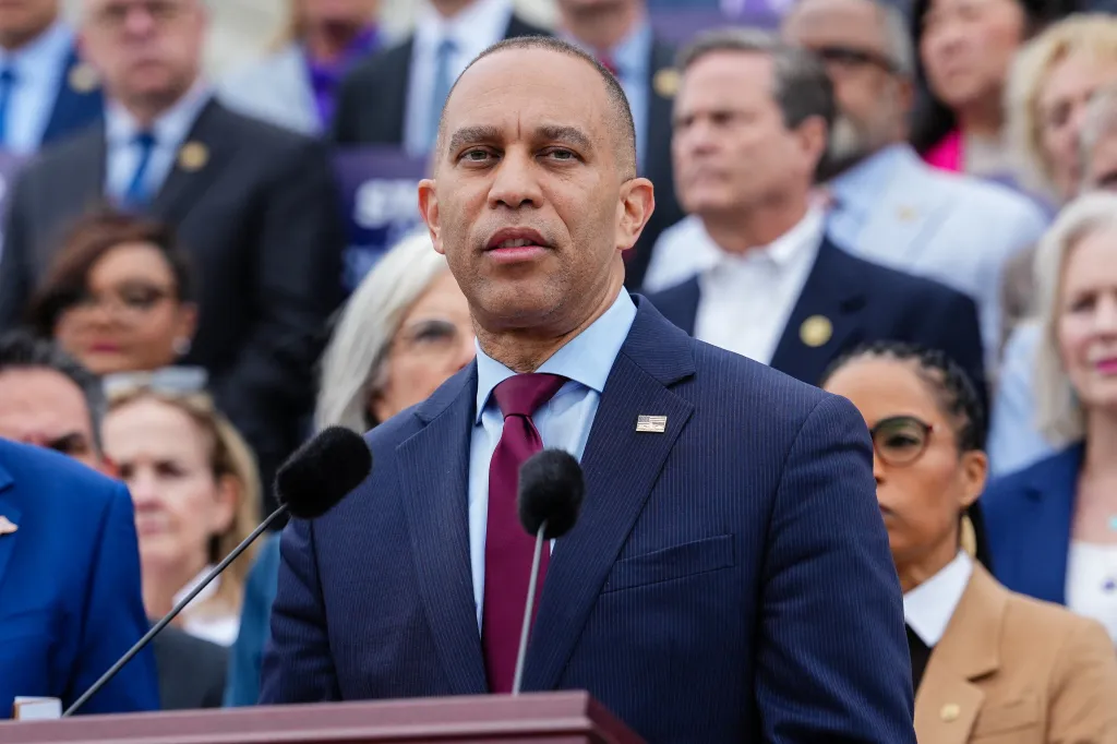 Rep. Hakeem Jeffries (D-NY) speaking at a news conference on Capitol Hill.