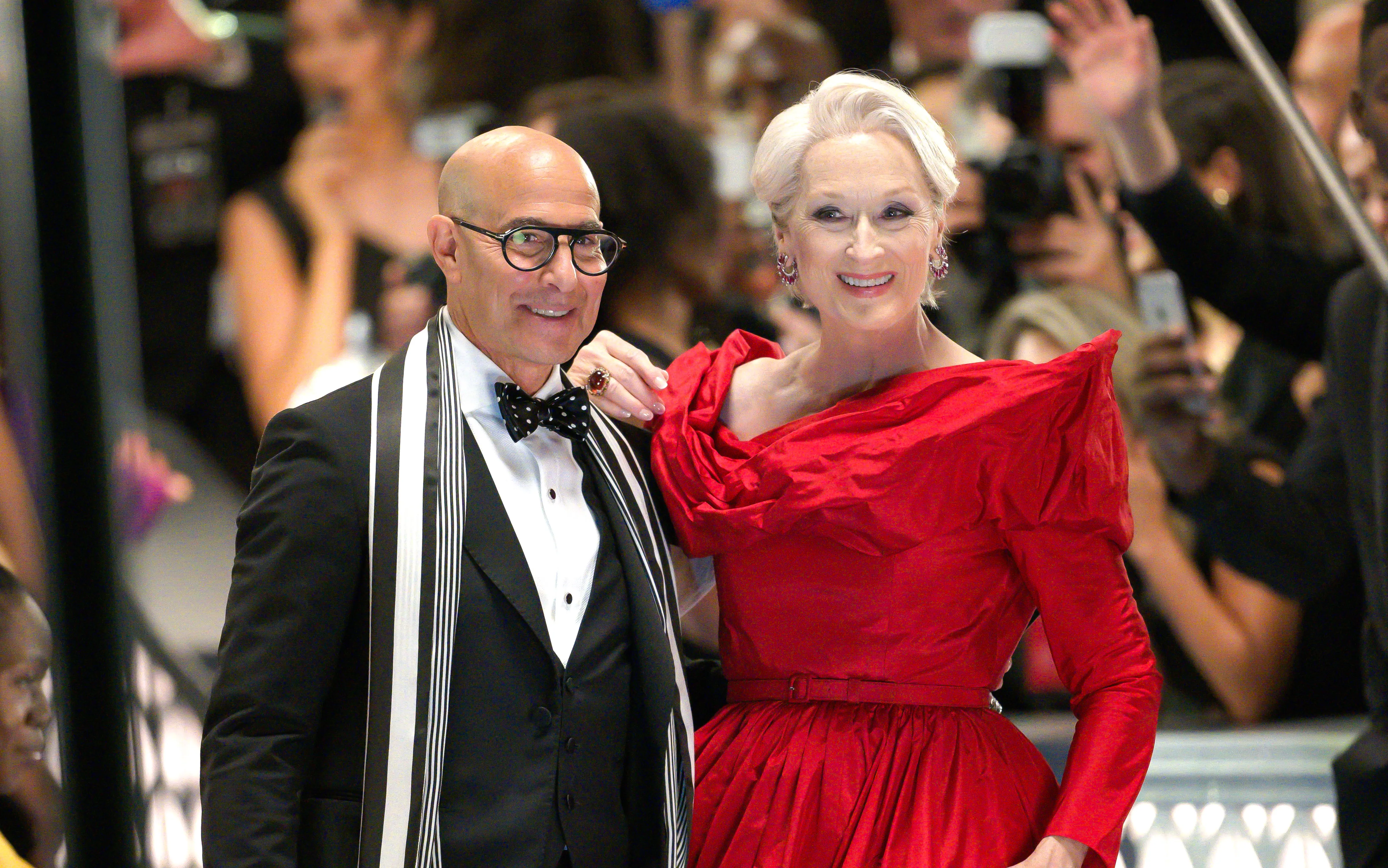 Stanley Tucci and Meryl Streep
