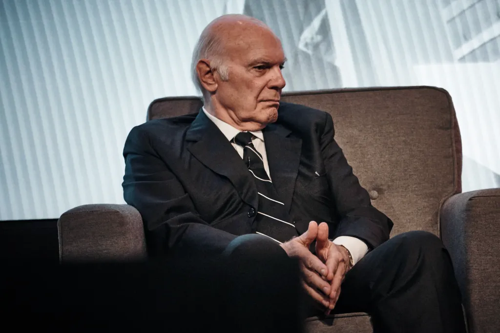 Steven Roth, Chairman and CEO of Vornado Realty Trust, sits in a chair.