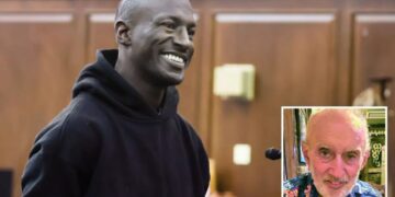 Killer smile: Subway shove suspect appears in court after allegedly killing retired teacher in NYC