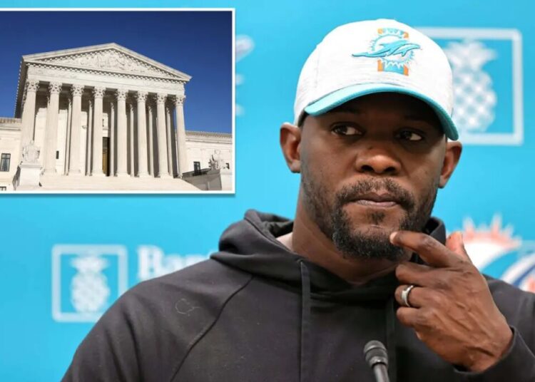Supreme Court denies NFL’s bid to keep former Dolphins coach Brian Flores’ discrimination lawsuit from heading to court