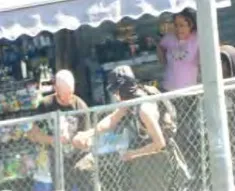 Suspect doing a drug deal prior to arrest.