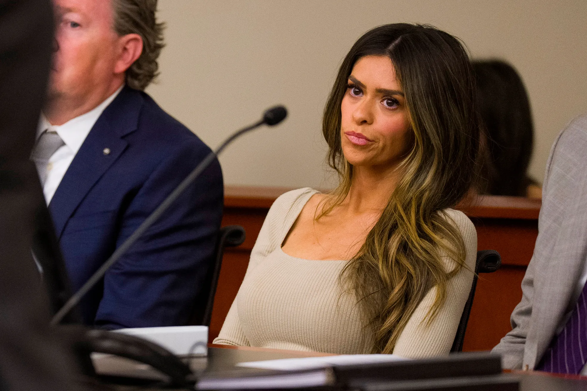 Taylor Frankie Paul appearing in court for a hearing.