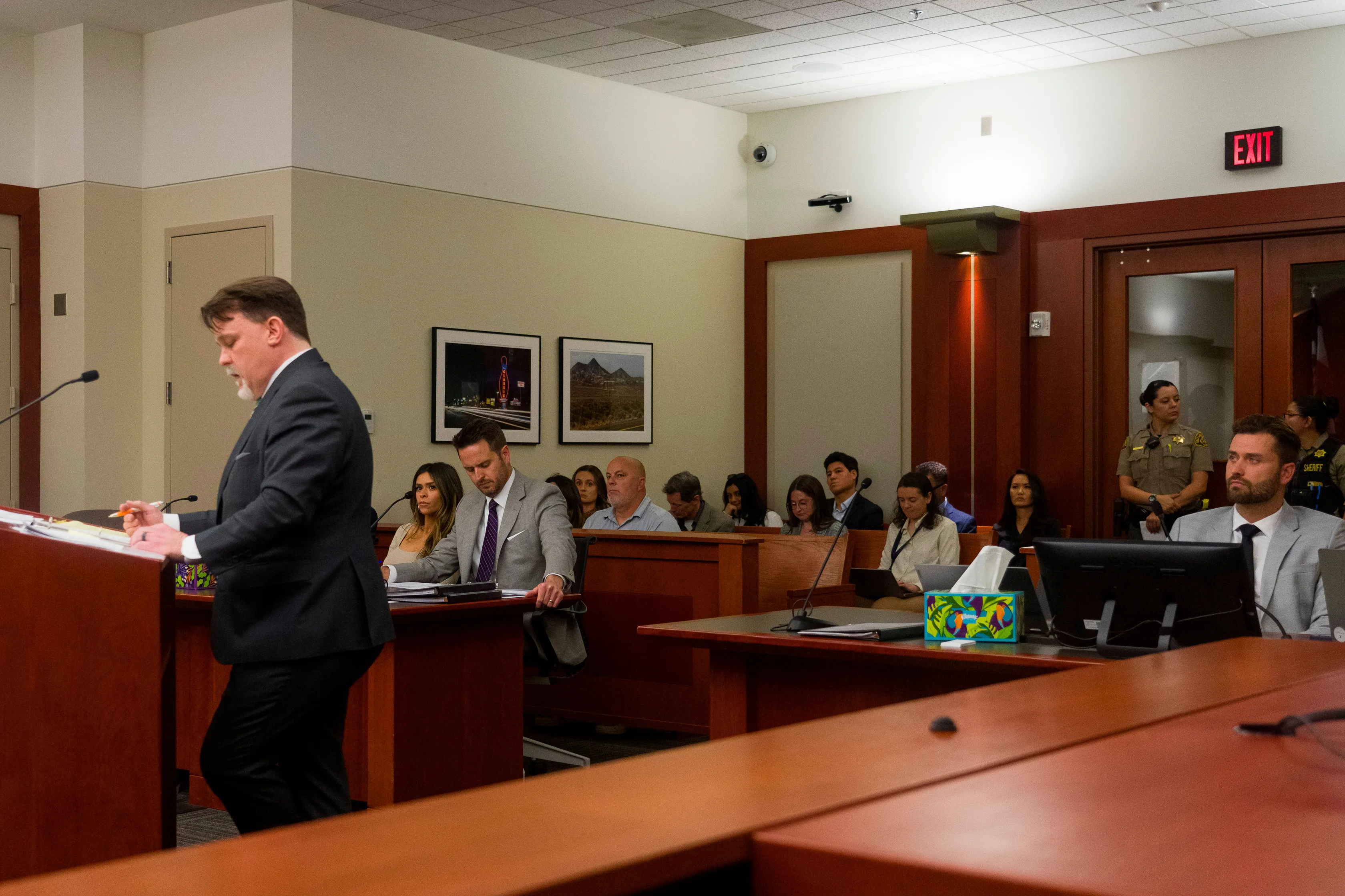 Taylor Frankie Paul and Dakota Mortensen at a court hearing.