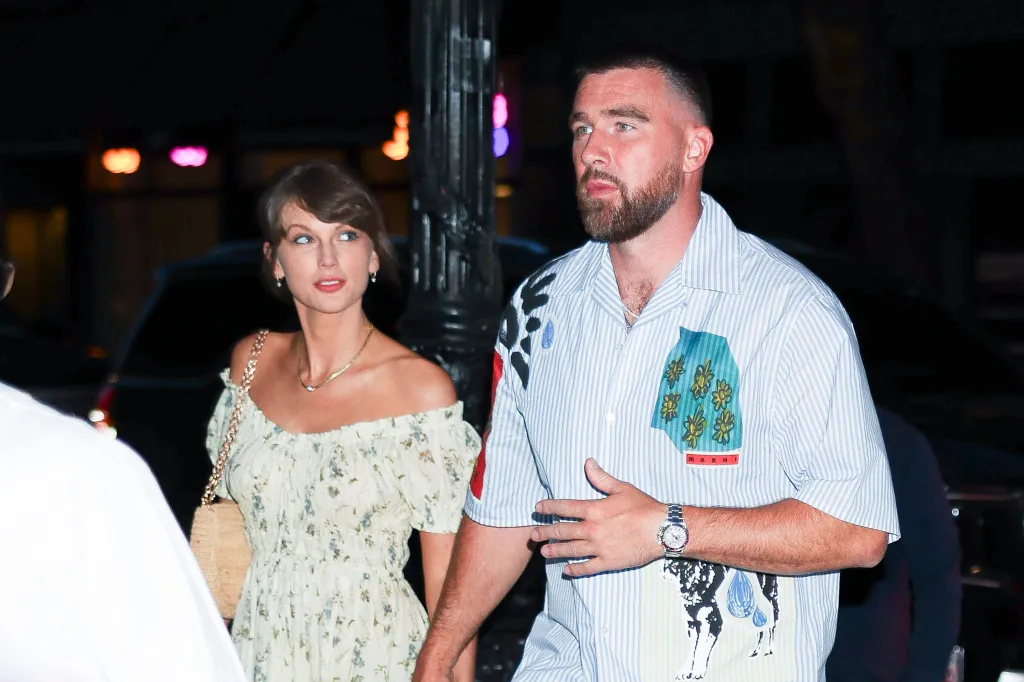 Taylor Swift and Travis Kelce out in SoHo.