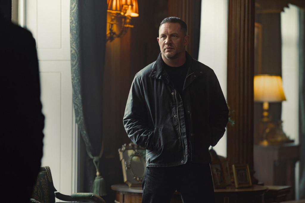 Tom Hardy as Harry Da Souza in MOBLAND.