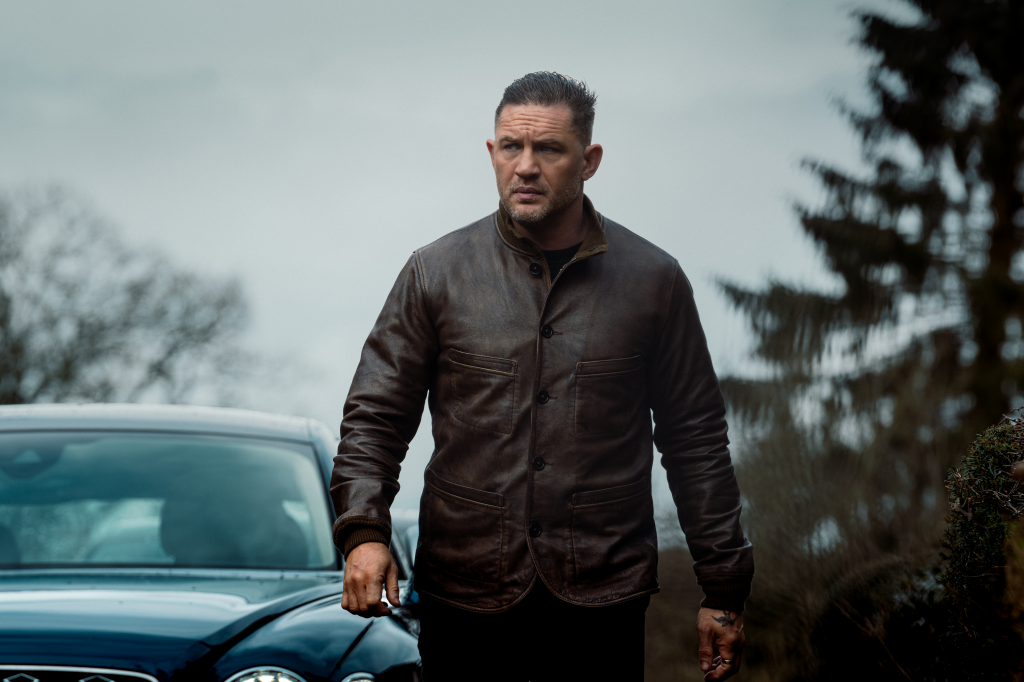 Tom Hardy as Harry Da Souza in Mobland.