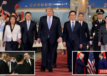 Trump gets red-carpet welcome after he lands in Beijing for closely watched summit with Xi Jinping