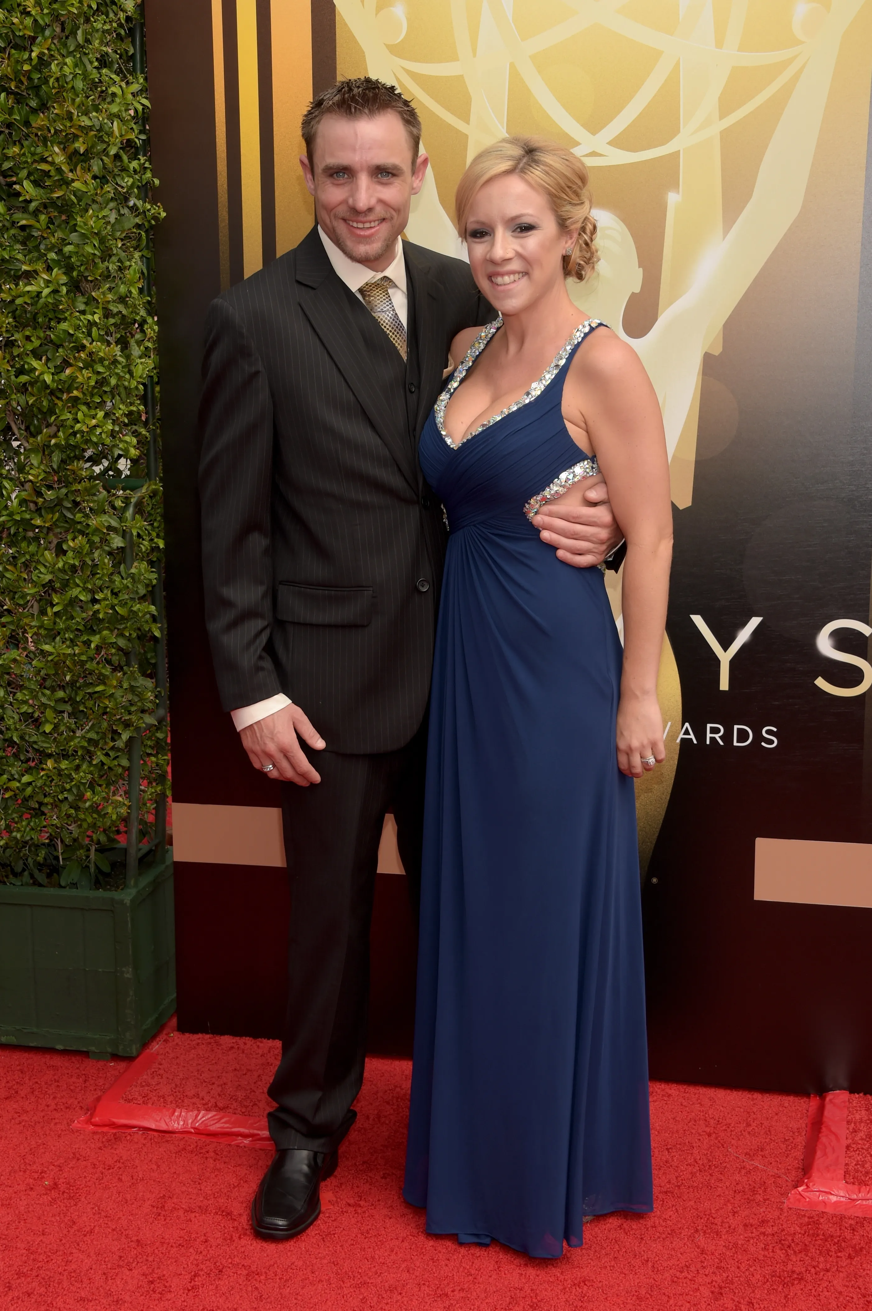 Jake and Jenna Anderson at the 2015 Creative Arts Emmy Awards