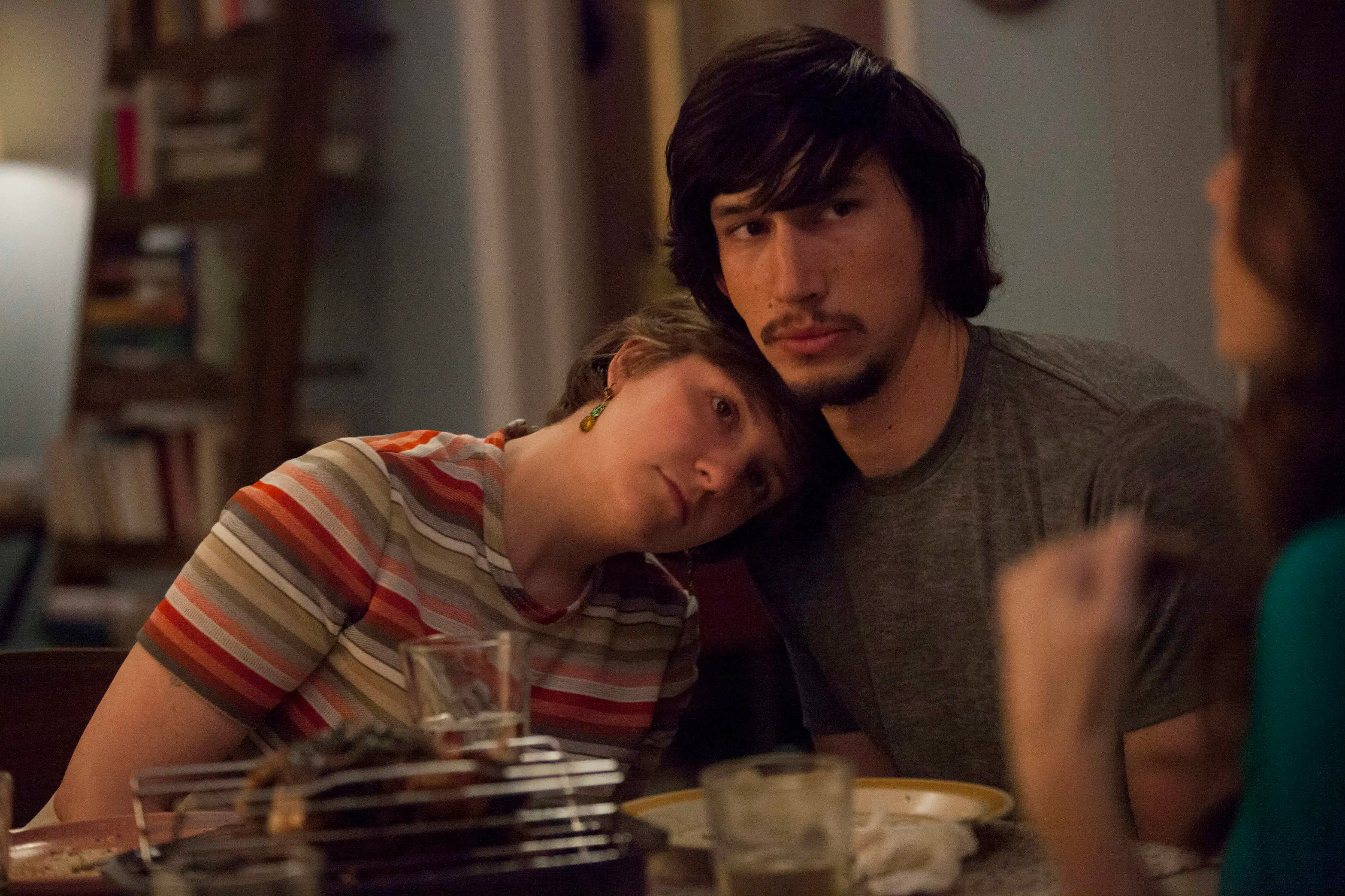 Lena Dunham and Adam Driver.
