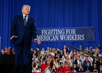 ‘Don’t hurt him!’ Trump taunts crowd as he’s repeatedly interrupted by protesters