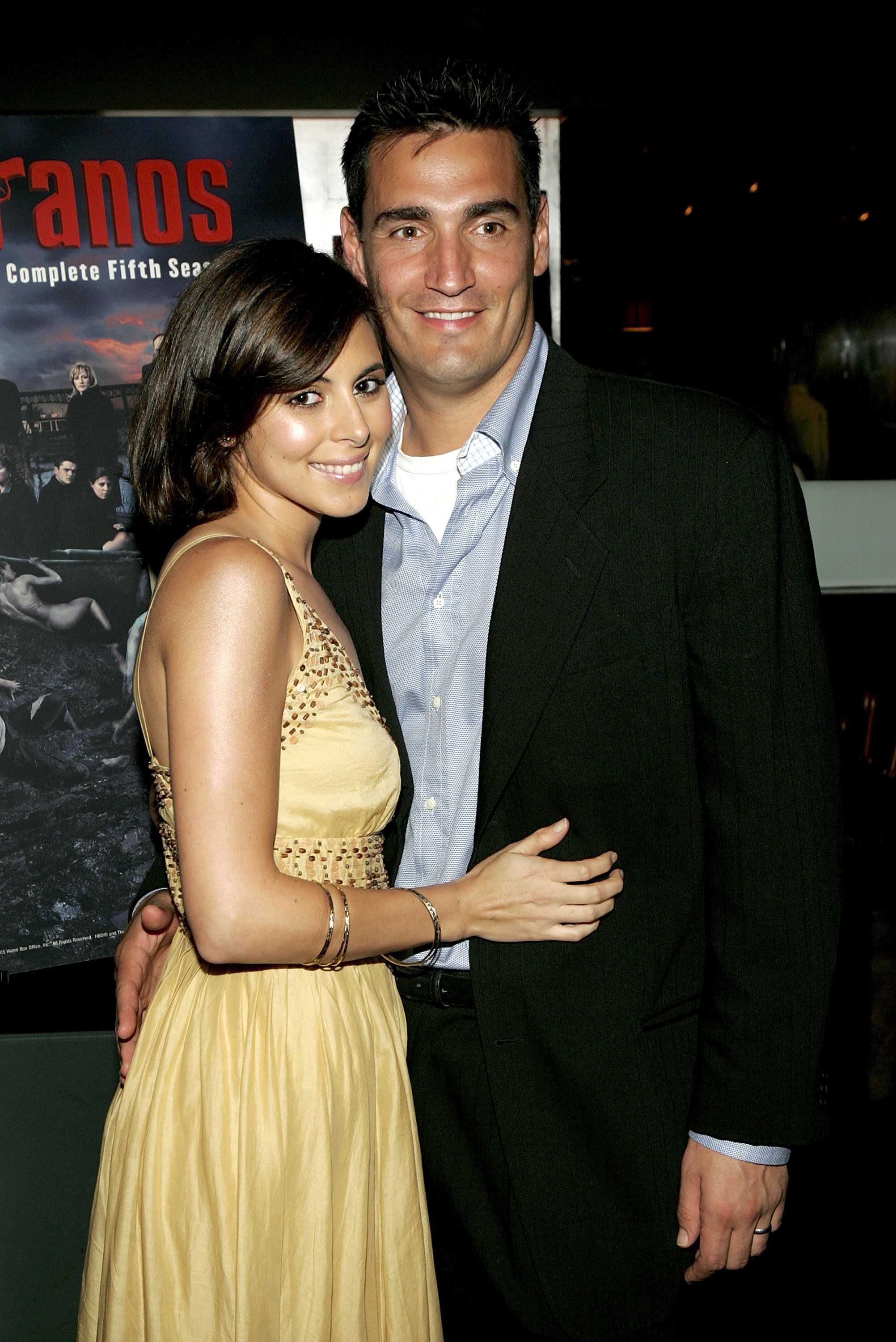 Actress Jamie-Lynn DiScala and husband A.J. DiScala at 