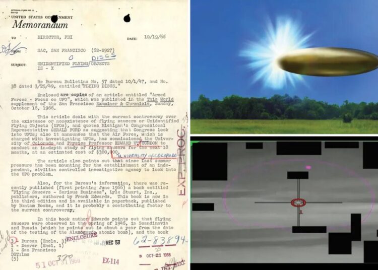 UFO witnesses reported seeing ‘four-foot-tall’ crewmen wearing space suits and helmets, files reveal