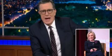 The Hillary Clinton graphic that never made it to ‘Late Show’ revealed as Stephen Colbert kicks off final week