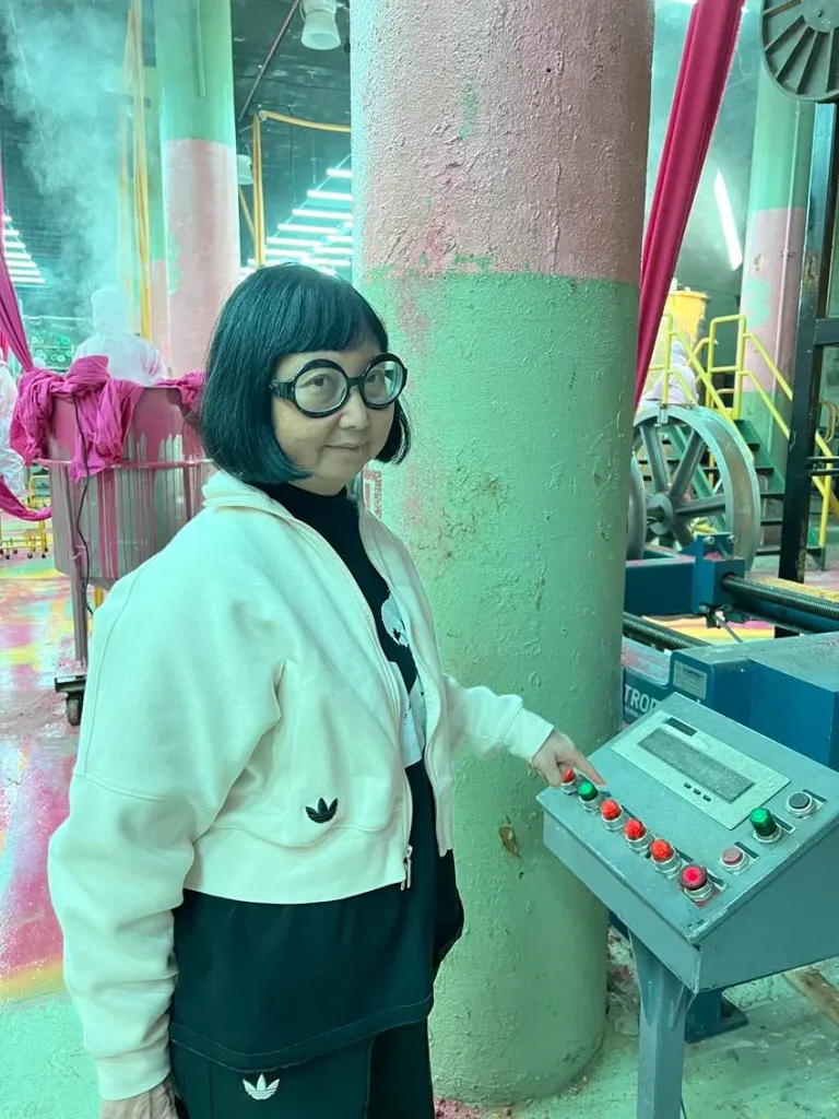 Shirley Kurata on set. Source: Neon