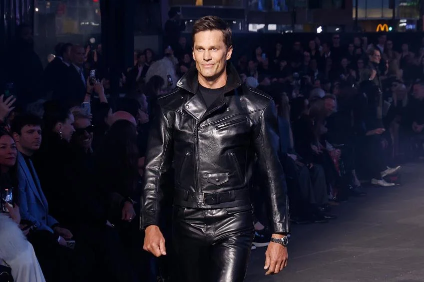 Tom Brady walks the Gucci Cruise 2027 show. Source: Getty Images